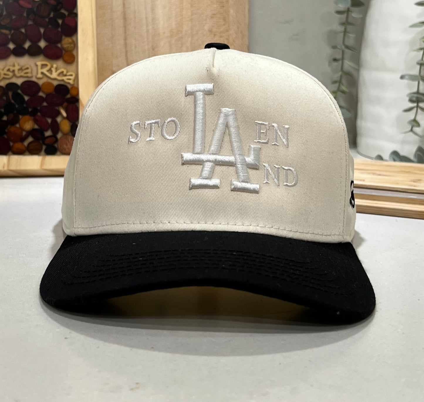 Stolen LAnd ( white on off white ) hat
