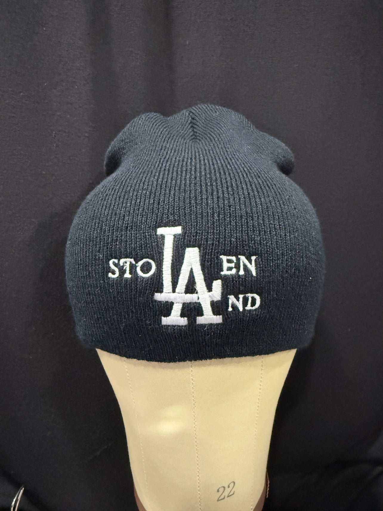 Black Stolen LAnd Beanie