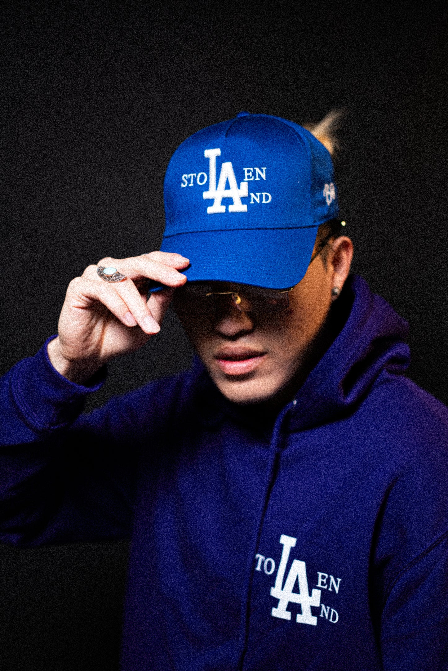 Blue Stolen LAnd hat