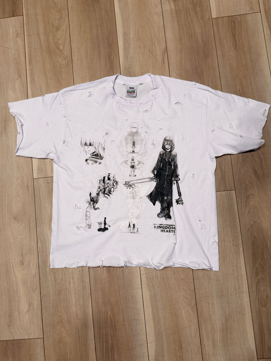 a. Kingdom Hearts 2 tee - custom distressed