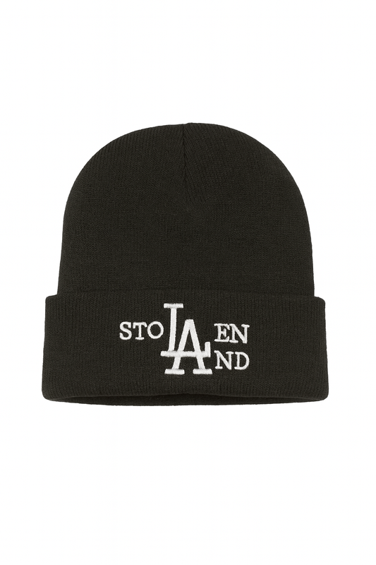 Black Stolen LAnd Beanie